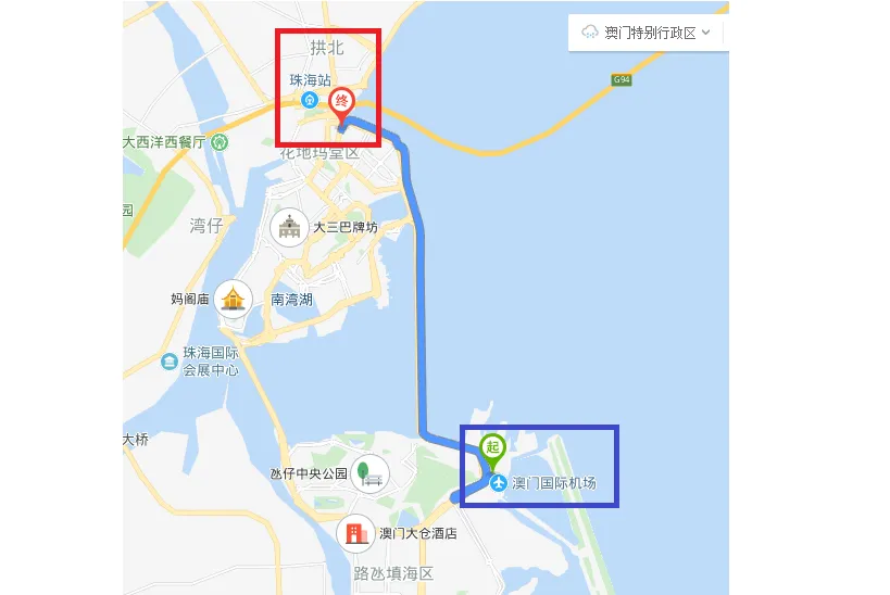 澳門往返珠海 拱北口岸